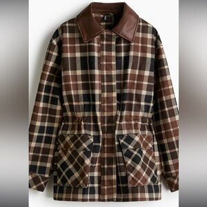 Plaid Jacket with Pockets